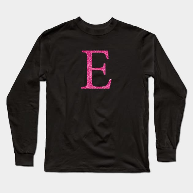 Pink E Long Sleeve T-Shirt by lolosenese